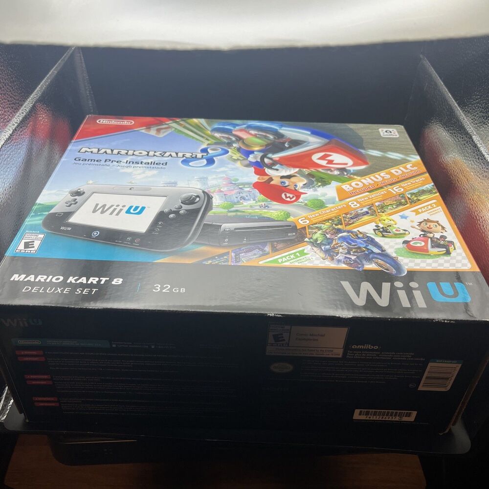 EMPTY Box Nintendo Wii U Mario Kart 8 Deluxe Set 32GB Console Original